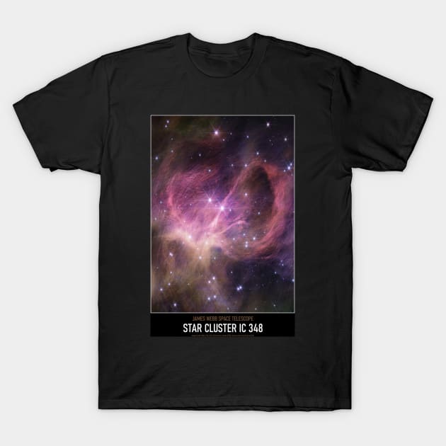 High Resolution Astronomy Star Cluster IC 348 T-Shirt by tiokvadrat